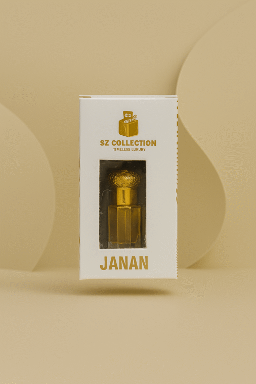 Premium Janan attar by SZ Collection with Conematic background